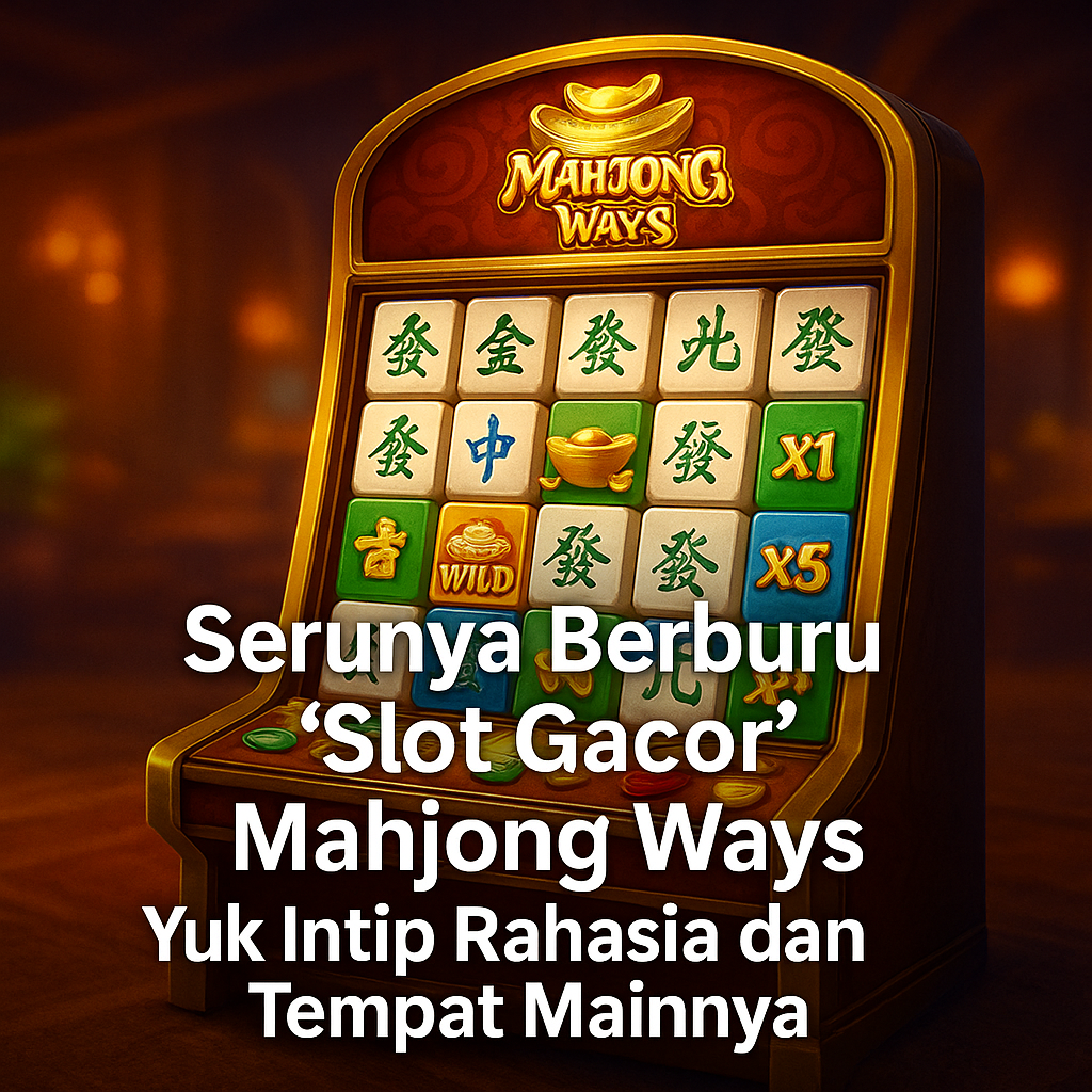 Serunya Berburu “Slot Gacor” Mahjong Ways, Yuk Intip Rahasia dan Tempat Mainnya