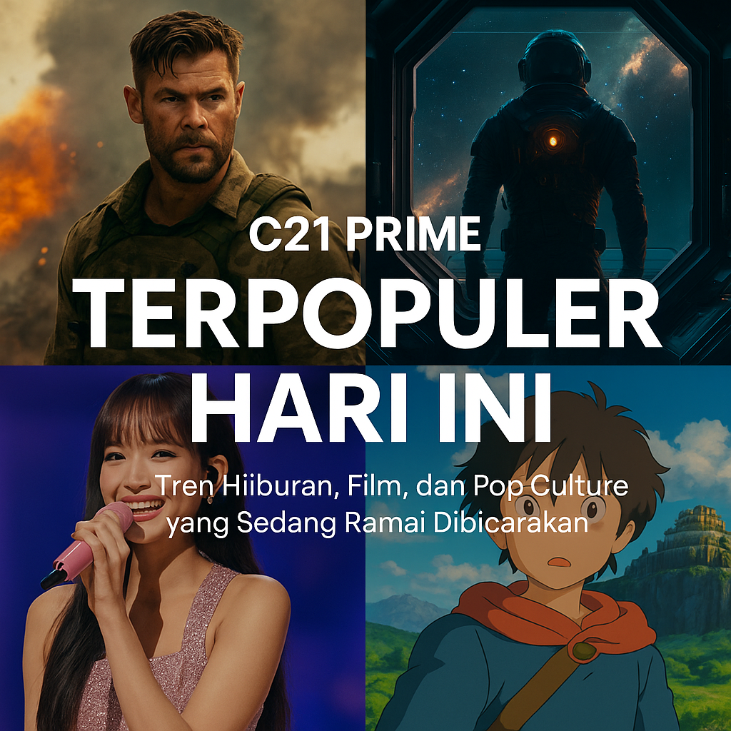 C21 Prime Terpopuler Hari Ini: Tren Hiburan, Film, dan Pop Culture yang Sedang Ramai Dibicarakan