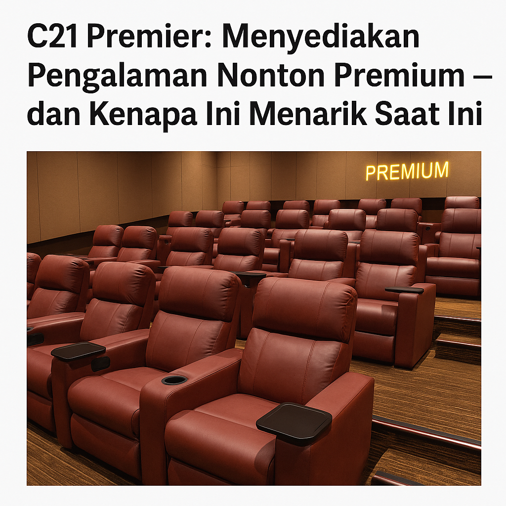 C21 Premier: Menyediakan Pengalaman Nonton Premium — dan Kenapa Ini Menarik Saat Ini